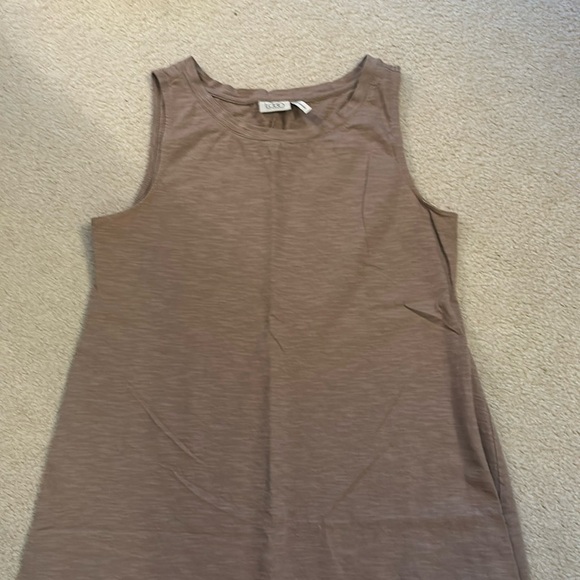 LOGO‎ by Lori Goldstein | MIDI-dress w/ Eyelet, a-symmetrical hem, size M - EUC - Picture 2 of 8